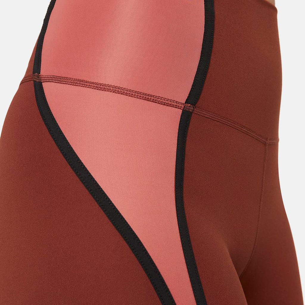 Nike Yoga Dri-FIT Luxe 7/8 Color Block High-Waisted Leggings Women Leggings Red DM7672-217