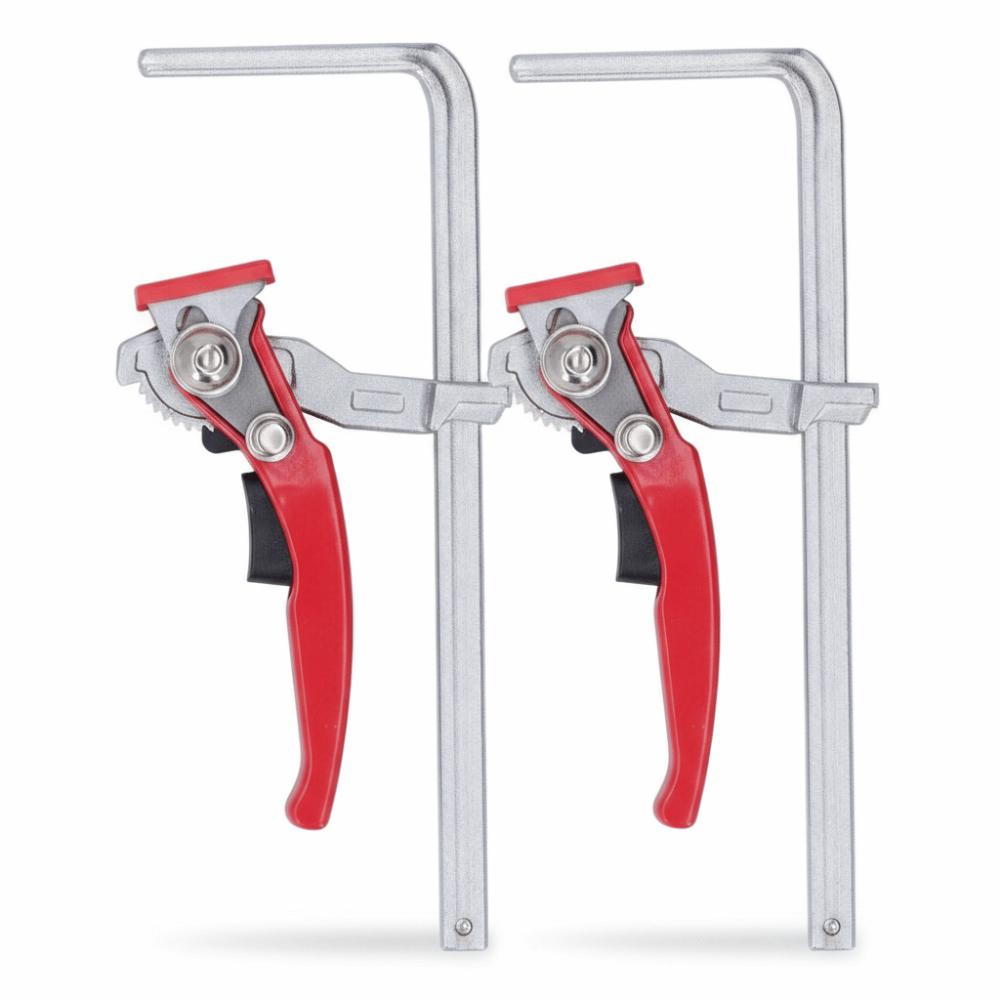 2pcs Quick Ratchet Mechanism Quick Release Clamp Carbon steel Bar Clamp Woodworking