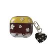 Autumn and winter ins yellow brown flower AirPods 1 generation headset protection for AirPods Pro 1st generation bluetooth headset