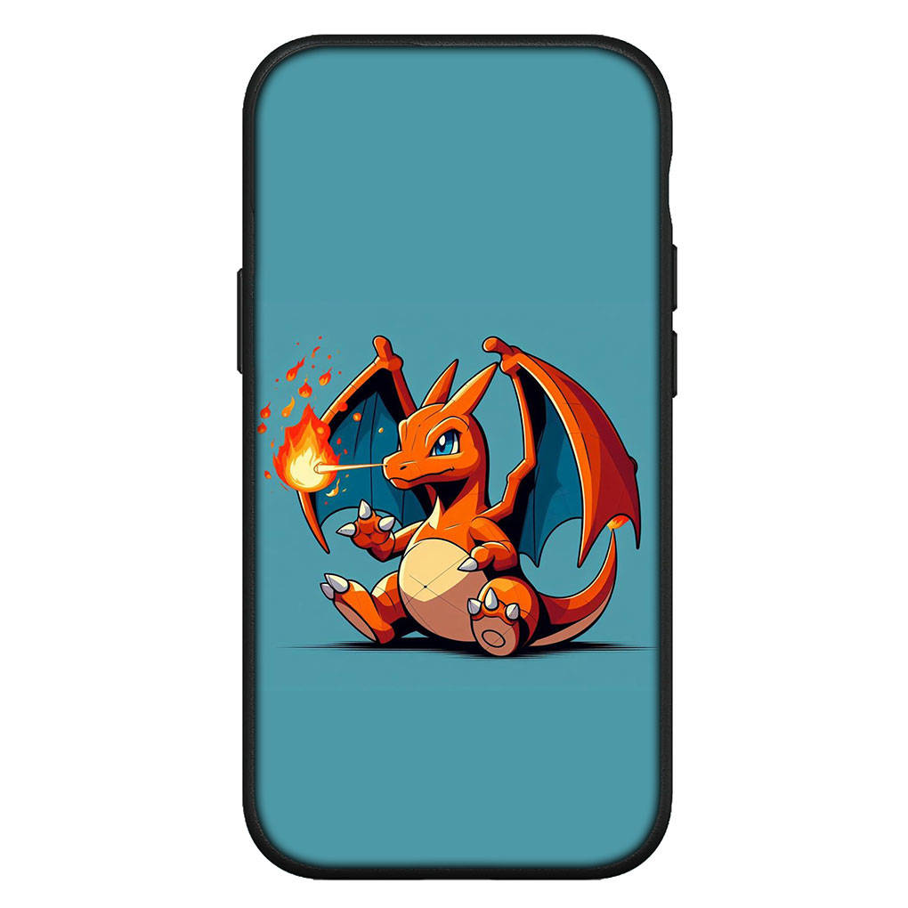 Cover for iPhone 16 15 Xiaomi Redmi Note 14 13 12 11 Pro Max X 8 16e Samsung Galaxy S25 S24 S23 Moto OPPO Huawei Pokemon Pikachu Charmander Phone Case