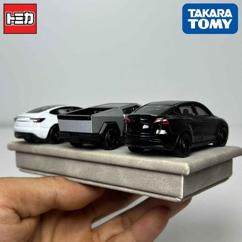 TAKARA TOMY Tomica Tesla Premium Diecast Model Car Cybertruck Model Y 3 41 28 98 1/63 Scale Realistic Collectible Toy Car