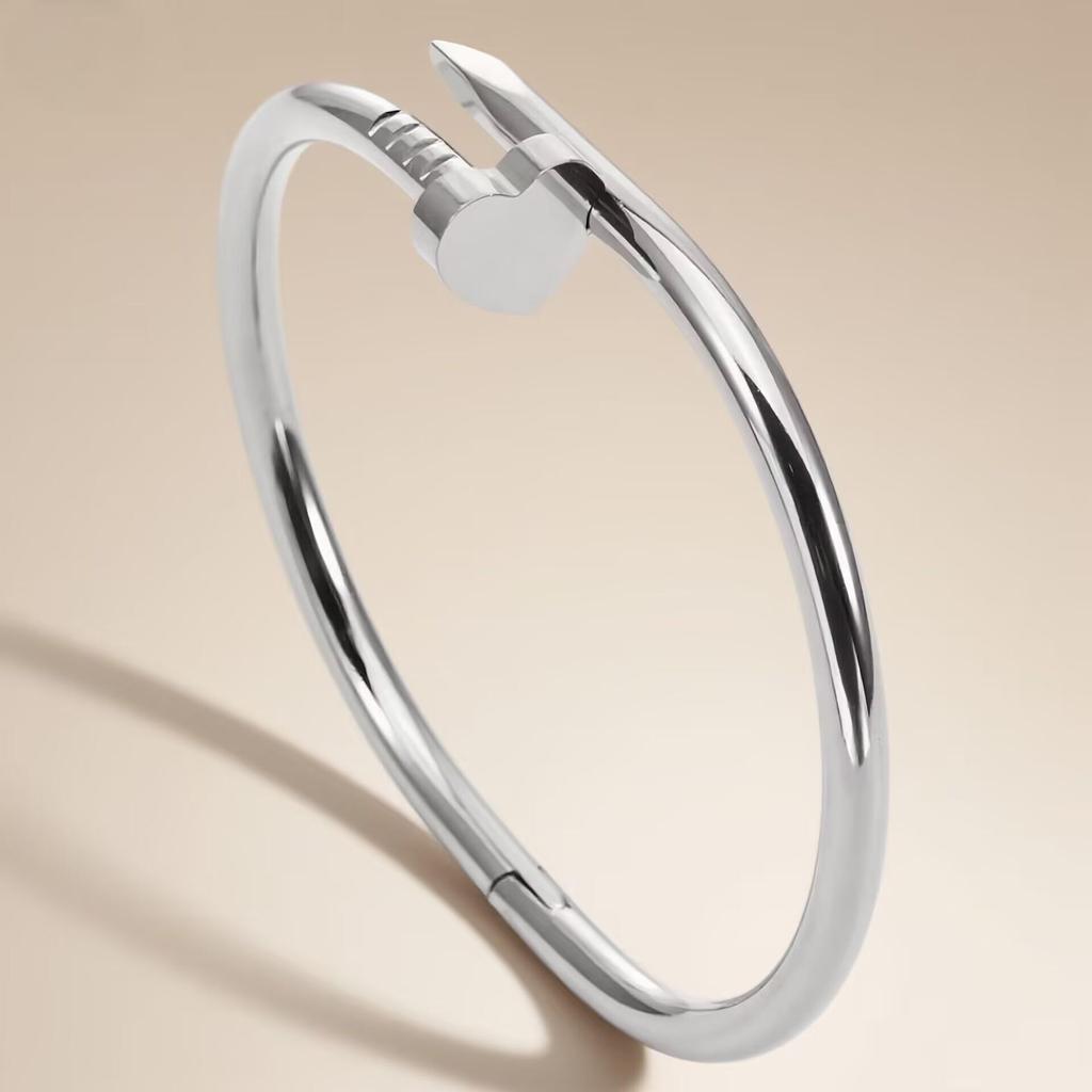 Summer Fashion Stainless Steel 18K Gold-Plated Bracelet Set for Women - Elegant, Simple Jewelry