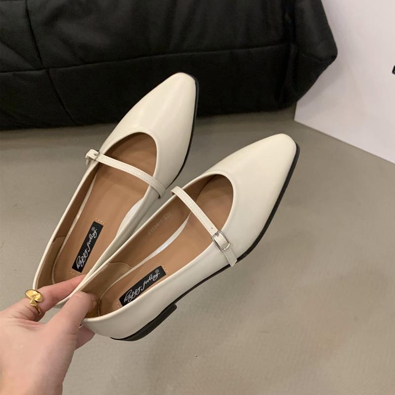 Fashion SUOJIALUN 2025 Autumn Women Flat Shoes Fashion Pointed Toe Shallow Slip On Ladies Elegant Csual Ballet Shoes Dress Laofer Shoes