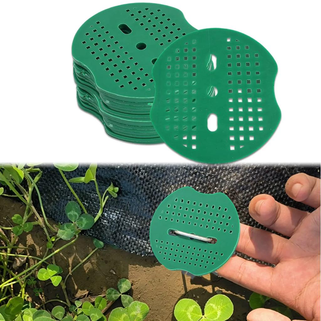 10-40Pcs Landscape Staple Gaskets Plastic Buffer Washer Garden Stakes Pegs Anchoring Landscaping Ground Garden Lawn Fixed Nails