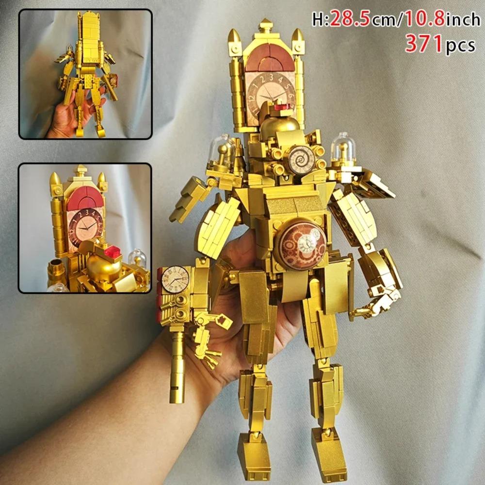 Moc Skibidi Toilet Builing Blocks Toy Titan Clock Man 2.0 Drill Man Titan TVMan Camerman Speakerman for Kids Boys Birthday Gifts
