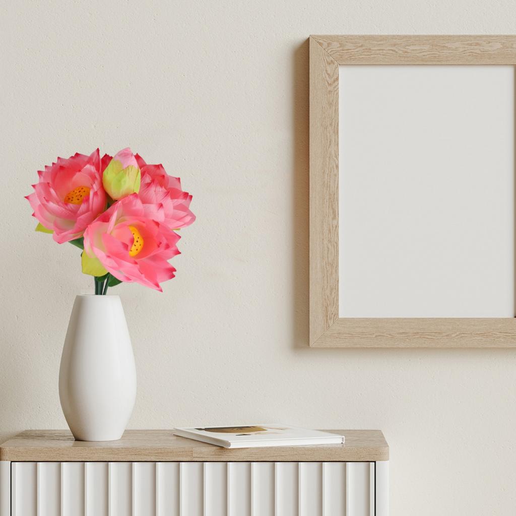 Fake Flower For Wedding Home Party Silk Water Lily