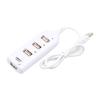 Fast Data Transfer USB Splitter 4-port USB 2.0 Hub with Plum-shaped Pocket Shape