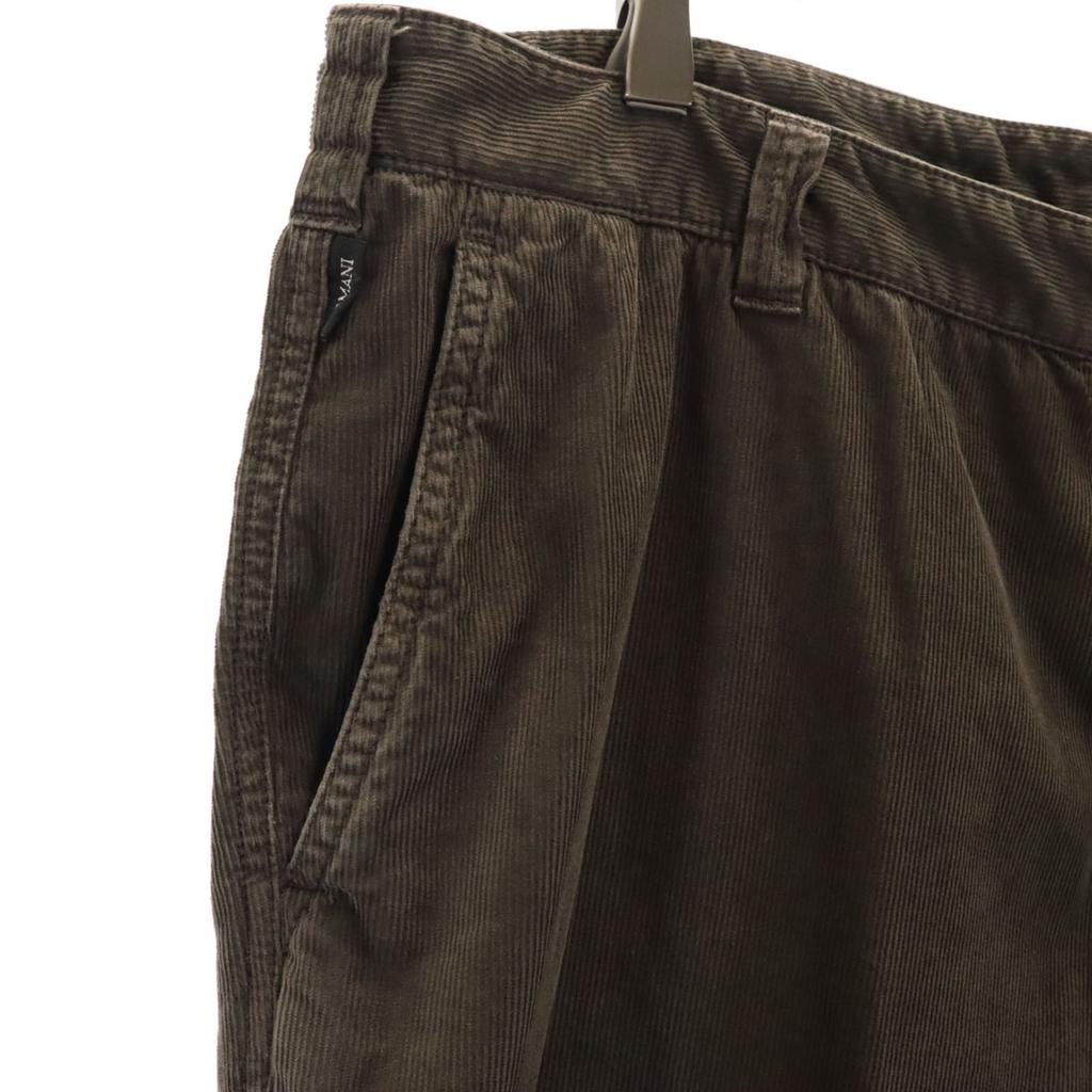 Armani Corduroy Pants 54/38 Brown COLLEZIONI Men's Used