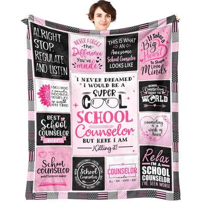 Gift for the Supervisor Printed Blanket for Sofa Bed Travel Camping Living Room Office Conditioning Blanket Seasons Gifts