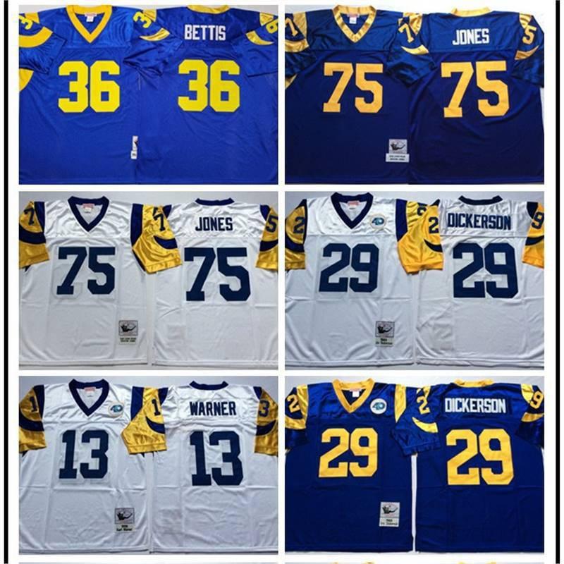 Los Angeles Rams NFL Vintage Jersey Men Women Sportswear Retro Football Uniform 36 13 75 MN