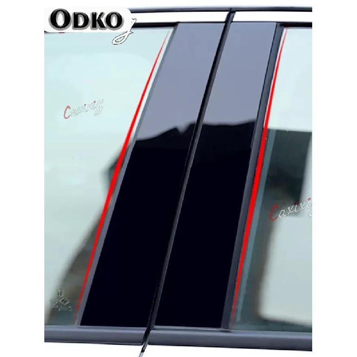 8Pcs PC Material Pillar Post Cover Door Window Molding Stickers For Nissan X-Trail T32/Rogue 2014- Car Styling Mouldings