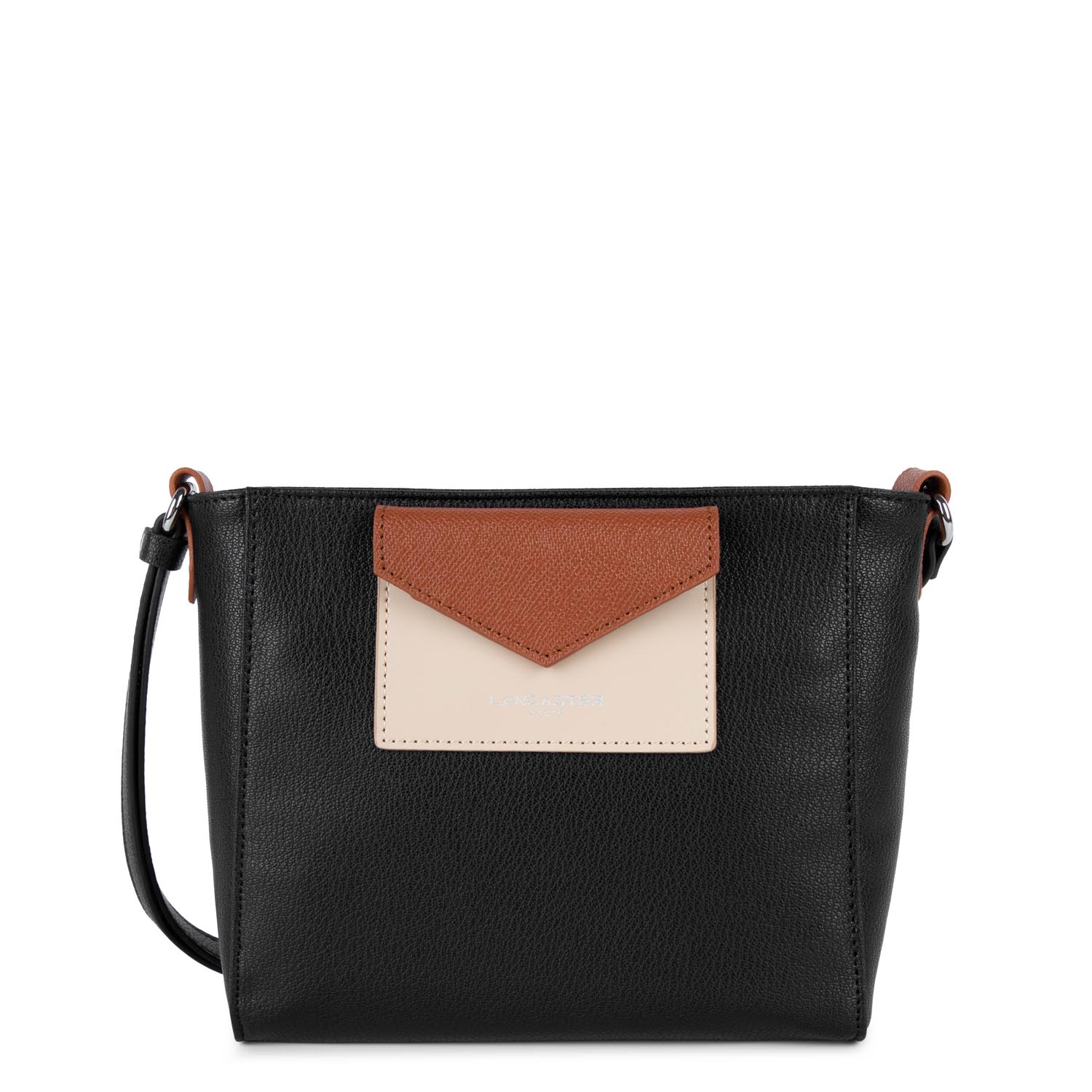 

Сумка Walker на молнии Maya Lancaster 517-24 Черный - Розовая галька - Коньяк