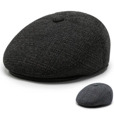 New Autumn and Winter Cap Men's Ear Hat Winter Grandpa Hat Warm and Cold Hat