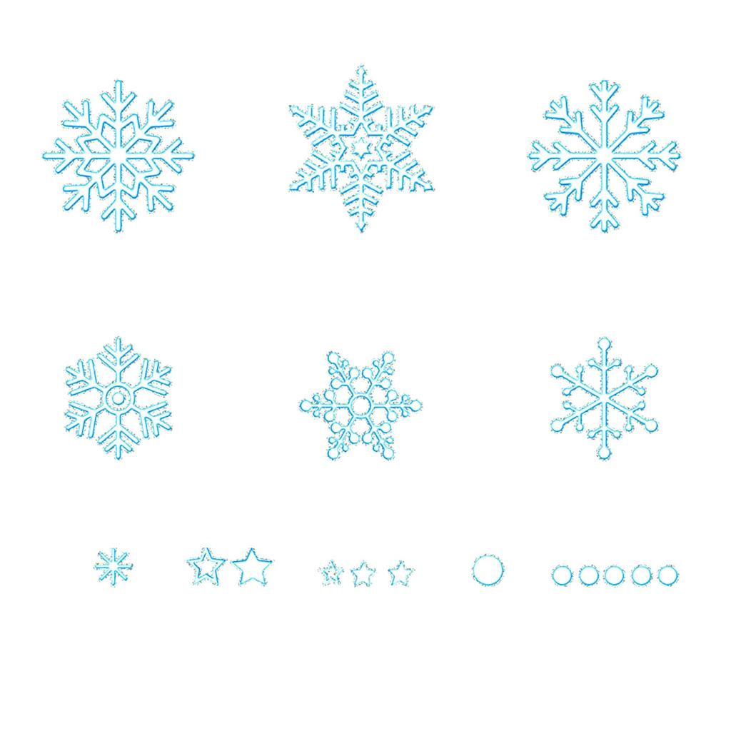 Snowflake Sticker Mall Window Sticker  Sticker Wall Sticker Set Christmas Decoration