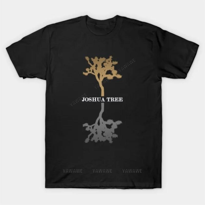 New fashion brand teeshirt cotton tshirt Joshua Tree 30th T Shirt male Oversized short sleeve black top unisex casual teeshirt S