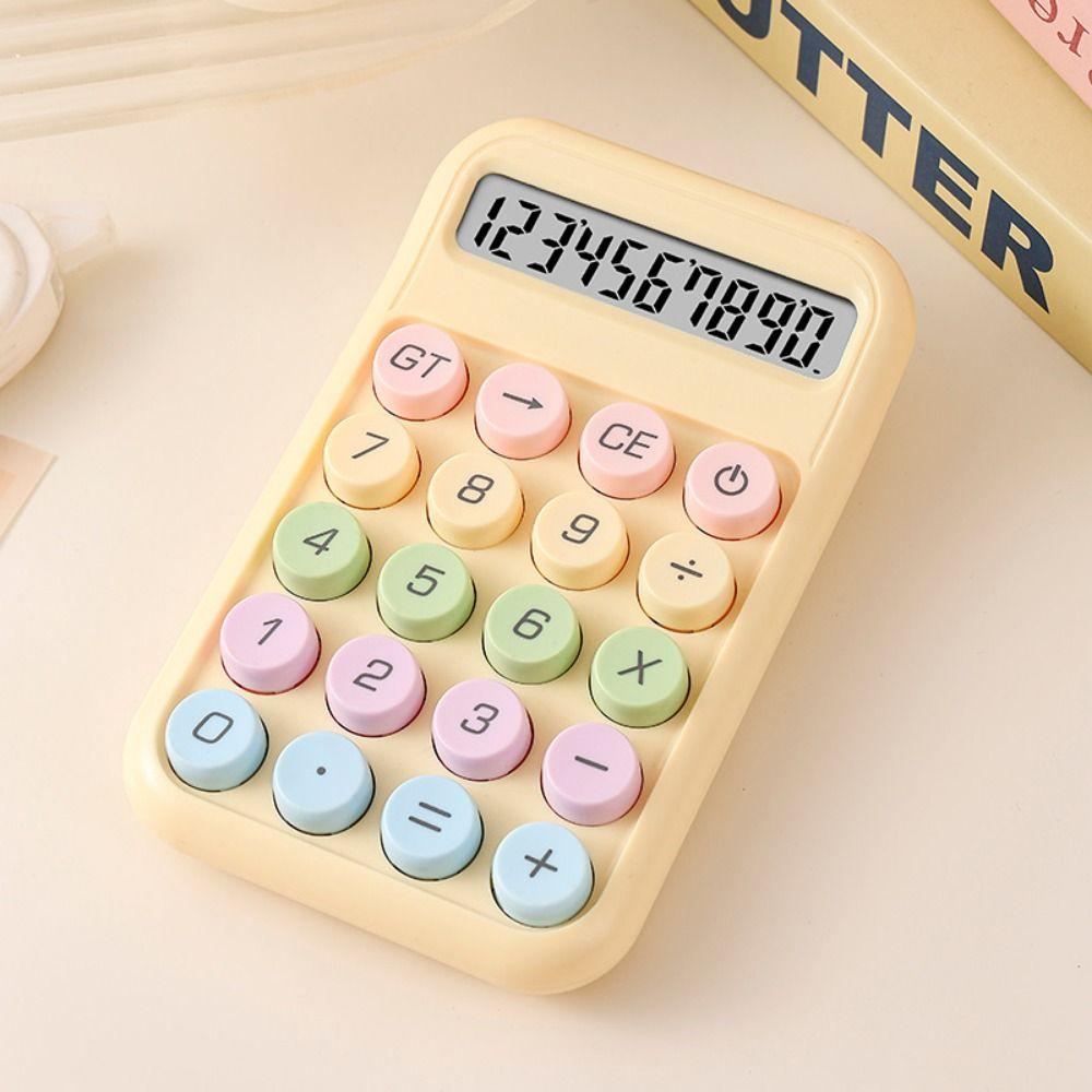 Calculadora Electrónica de Diseño Transparente Color Degradado Calculadora para Estudiantes Uso Estudiantil