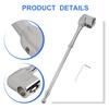 Chrome Motorcycle Flag Mount Accessories Motorcycle Luggage Holder Size As Shown Motorcycle Flag Pole Mount Long Service Life
