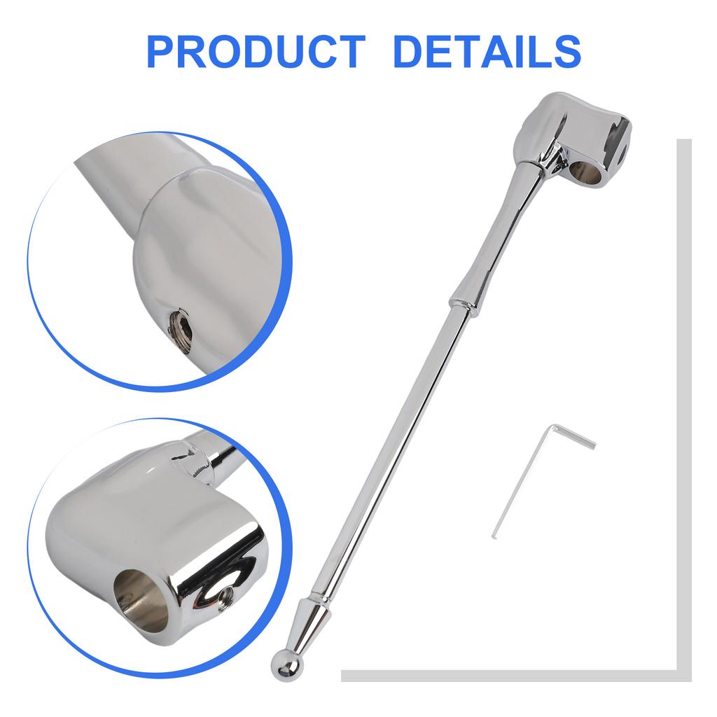 Chrome Motorcycle Flag Mount Accessories Motorcycle Luggage Holder Size As Shown Motorcycle Flag Pole Mount Long Service Life