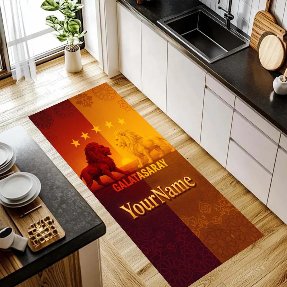 Galatasaray Customize Your Name Kitchen Rug Runner Rug Laundry Mat Hallway Entryway The Best Gift Choice