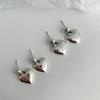 925 Sterling Silver Big Heart Drop Earrings For Women Girls Simple Temperament Hot Fashion Retro Silver 925 Jewelry