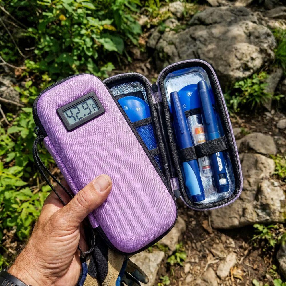 Thermal Insulated Insulin Cooling Storage Case Waterproof Insulin Cooler Travel Case  Pill Storage