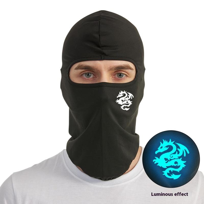 

Ice Silk Bike Neck Set Breathable Sports Neck Outdoor Glow-in-the Dark Headgear For Men And Women Sunscreen Riding Masks