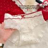 Women's Summer New Year Red Pure Cotton 10A Antibacterial Extension Crotch Triangle Briefs