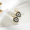 Heart-shaped Colorful Drop Earrings Women