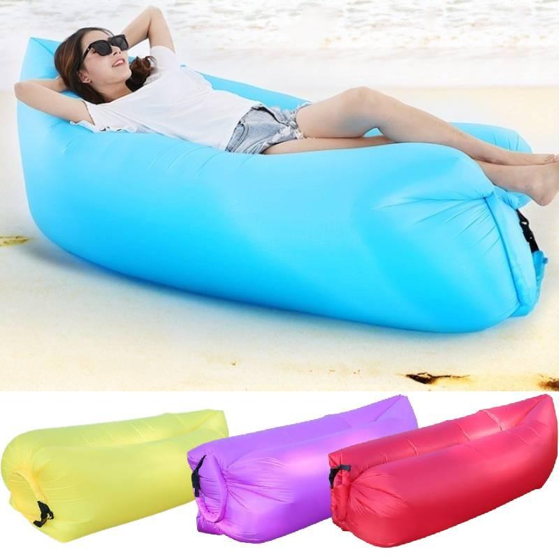 Inflatable Lounger Folding Air Sofa Outdoor Sleep Tool Portable Prop Camping