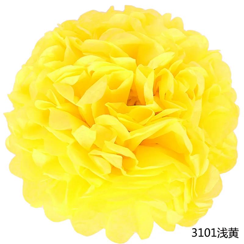 6-14inch(15-35cm) Handmade Tissue Party Flower Ball Decoration Paper Pompoms Wedding Decorative Baby Shower Birthday Favor Decor