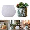 Reusable Silicone Mold with Elephant Relief Design for Resin Casting Cement Crafts and Decorative Succulent Plant Pots