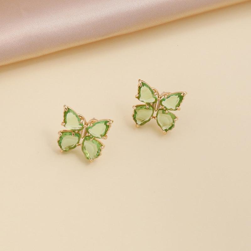 Butterfly Jewelry Multi-Colored Zircon Butterfly Necklace for Women Fashionable Clavicle Chain Pendant Necklace for Women