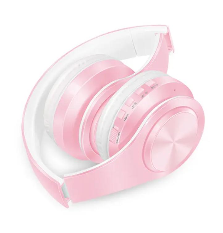 Refleshing Macaron Stereo Headset Bluetooth Earphone Headphone Wireless Handsfree Universal for Smart Device Mobile TV PC Tablet