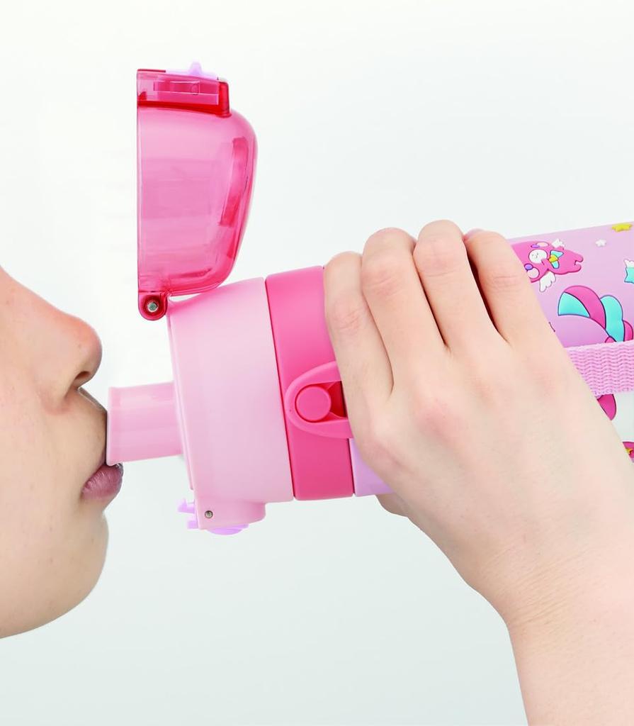 Skater Stainless Steel 3D Water Unicorn Kids' Bottle, Design, 480ml, SDPV5-A