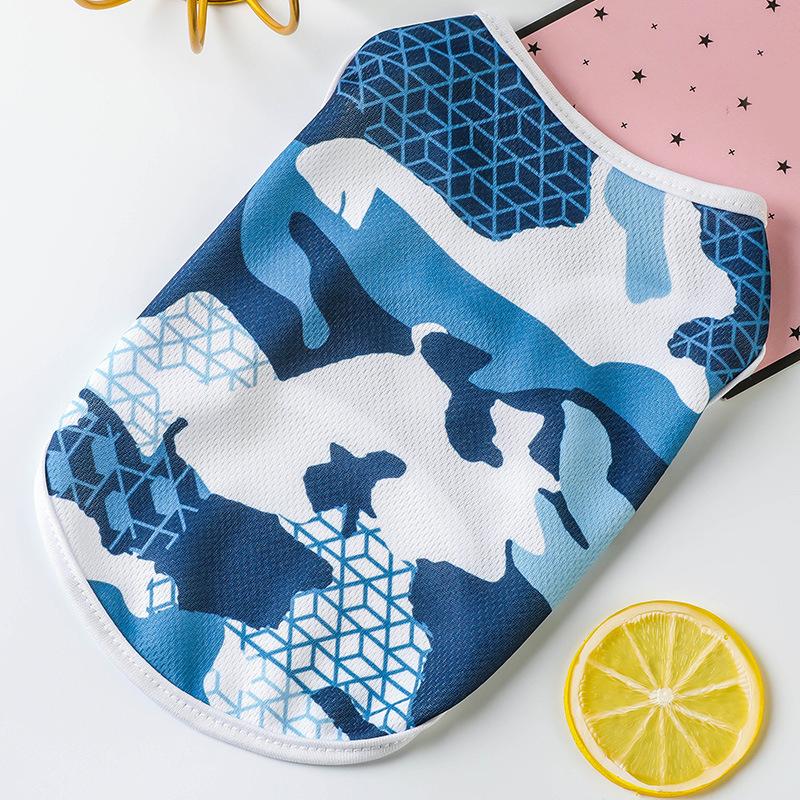 Summer Dog Vest For Small Dogs Cartoon Big Bow Print Pet Clothes Dogs Clothing Chihuahua Bulldog Costume Coat Accessories