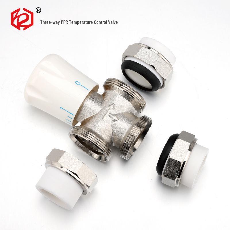 Three-Way PPR Manual/Automatic Thermostatic Radiator Control Valve