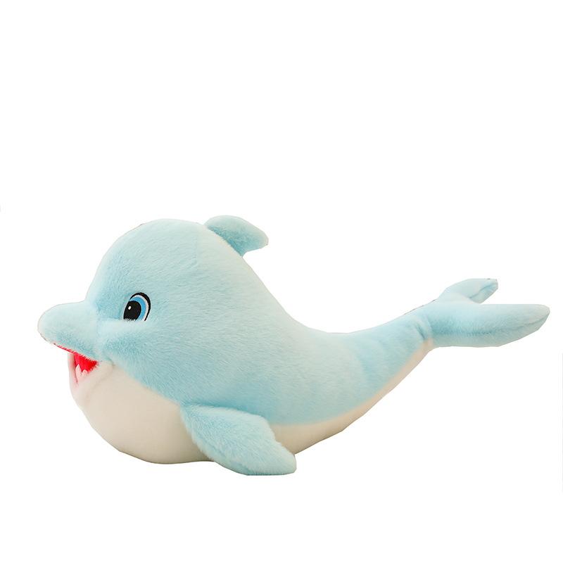 New Happy Dolphin Doll Plush Toy Dolphin Large Pillow Grabbing Machine Doll Company Gift