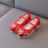 New girls embroidered shoes children's ancient shoes baby handmade cloth shoes Hanfu shoes performance shoes