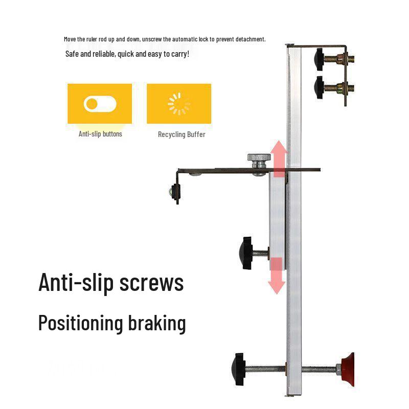 Level Wall Mount Bracket with Adjustable Aluminum Alloy Reinforced Set Screw for Positioning and Braking