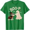 Miniature Schnauzer Boo Boo-p Ghost Nose Boop Halloween Dog T-Shirt