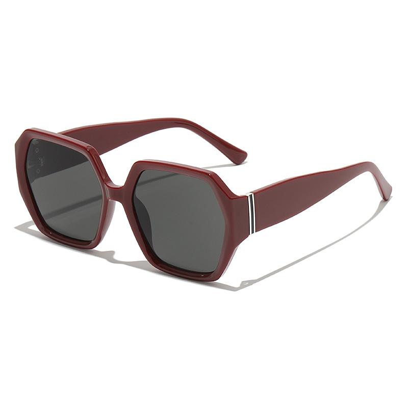 Polygonal sunglasses, trendy retro glasses, sunglasses