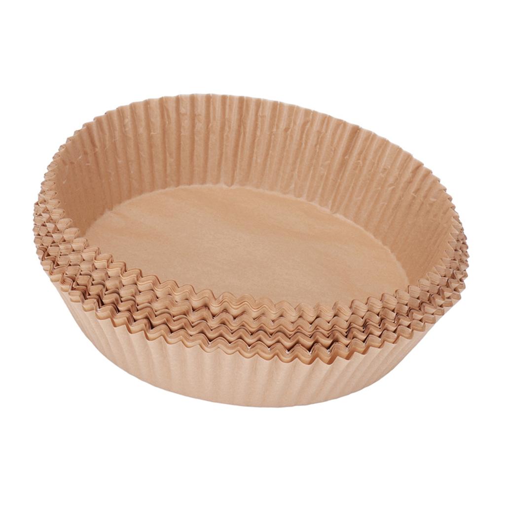 100PCS Disposable Paper Liner Non Stick Silicone Oil Paper Tray Kitchen Fryer Baking Supply