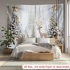 2D Christmas Window Backdrop Winter Reindeer Photography Background