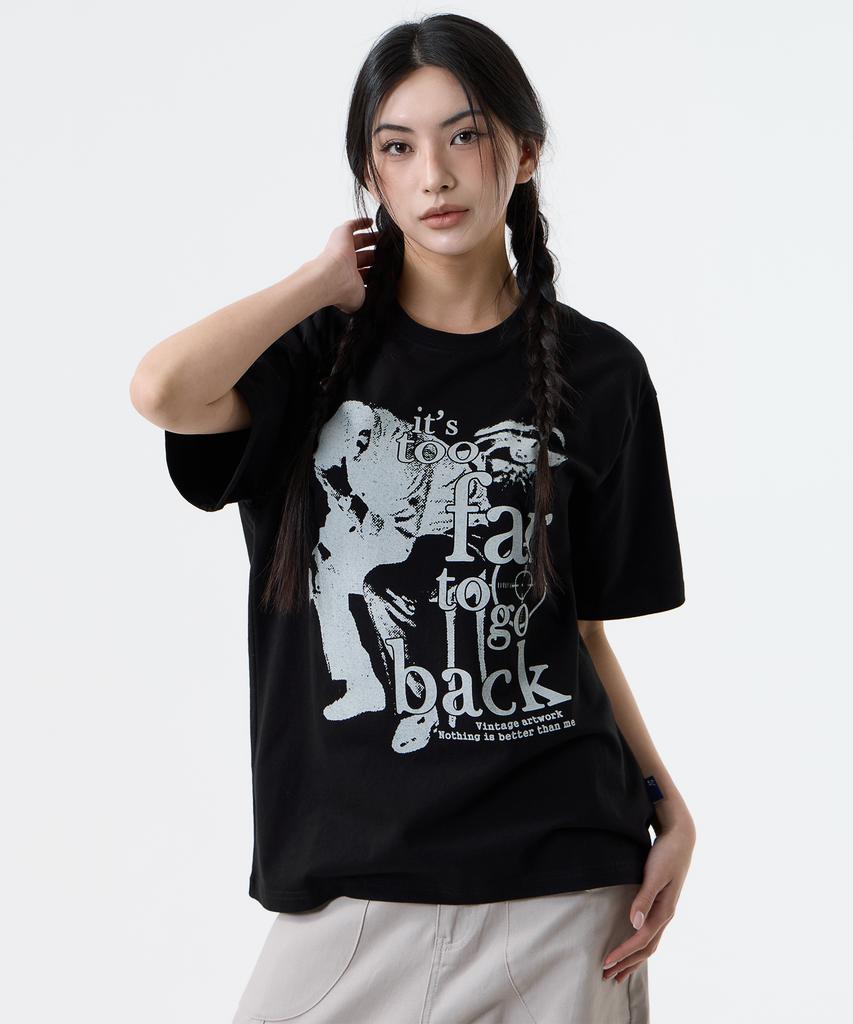 Nasttingijeubeleoldaenmi Vintage Artwork Tee_Black