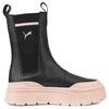 Puma  Mayze Stack Chelsea Boot Black Rose Quartz Women Sneakers 386742-03