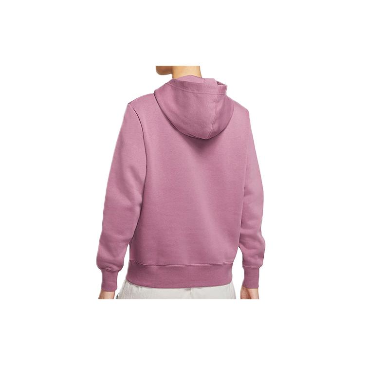 Nike Sweatshirts Women's Light Mulberry Red Hooded Moderate Regular CU6622-533