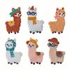 Cute Cartoon Alpaca Embroidered Cloth Stickers  Decorative Stickers, Very Suitable for Clothes, Shoes, Hats, Coats, Scarves, Backpacks Decoration