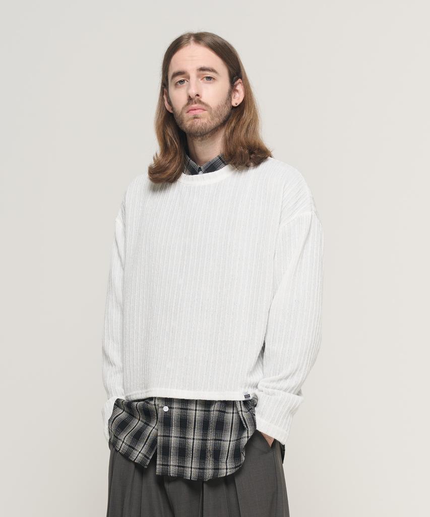 CARGOBROS Cb Ribbed Round Crop Over-The-Knit (Ivory)