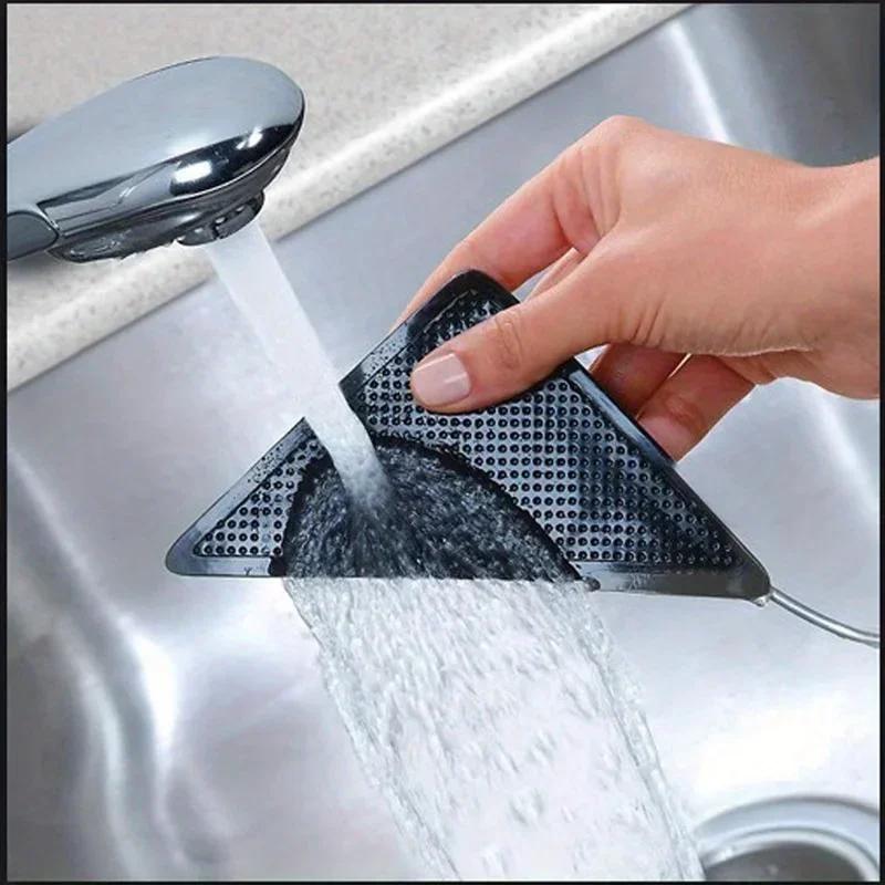 4/8pcs Triangular Carpet Anti Slip Stickers for Tile Floor Carpet Corner Pads Washable and Reusable Nano Anti Slip Fixed Pads