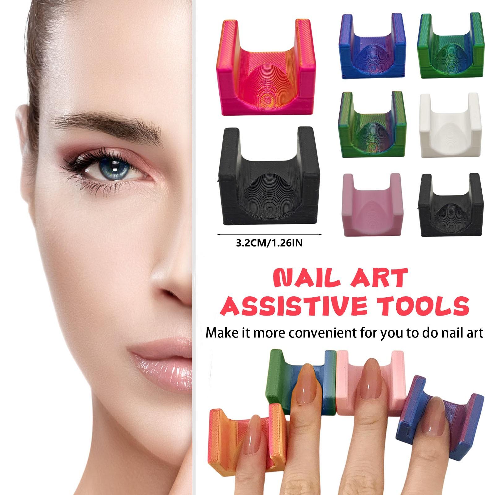 

3D Printing Plastic Colorful Art Tools, 3D Suede Art Tools, Suede Art Tips, Finger Support One Size чорний